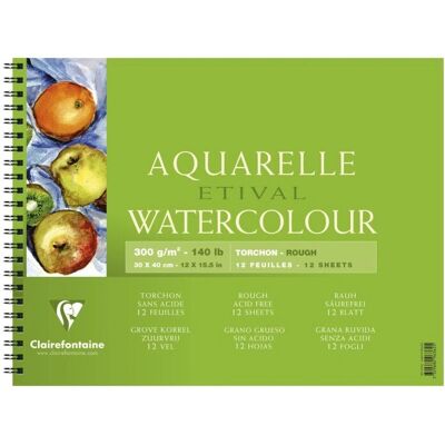 Clairefontaine Etival 12F 30x40 - 300 g - grain torchon - Album Clairefontaine Etival 12F 30x40 - 300 g - grain torchon - Album