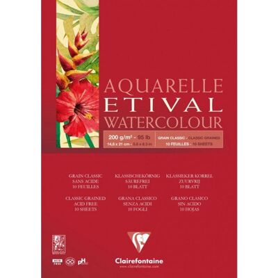 Papier d'art Clairefontaine 96373C - 10 feuilles, A5, Blanc - Publicité Papier d'art Clairefontaine 96373C - 10 feuilles, A5, Blanc - Publicité