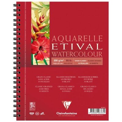 Papel de arte Clairefontaine 96383C - Blanco - Álbum de papel de arte Papel de arte Clairefontaine 96383C - Blanco - Álbum de papel de arte