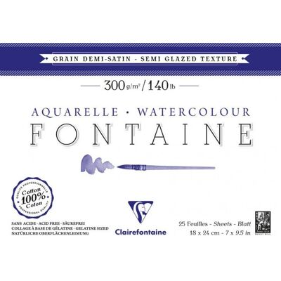 Clairefontaine 96405C Art Paper - 25 Sheets - White Clairefontaine 96405C Art Paper - 25 Sheets - White