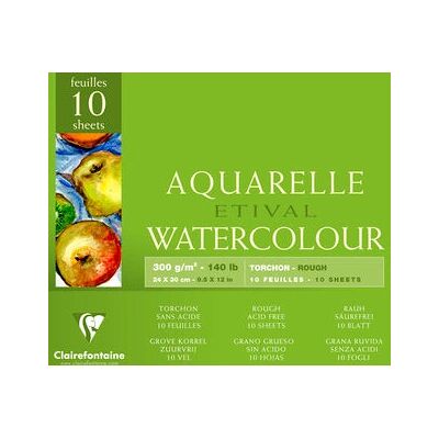 Clairefontaine 96561C Kunstpapier - Strukturiertes Aquarellblock Clairefontaine 96561C Kunstpapier - Strukturiertes Aquarellblock