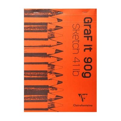 Clairefontaine 96623C konstpapperblock - 80 ark, A4, Syrafritt Clairefontaine 96623C konstpapperblock - 80 ark, A4, Syrafritt