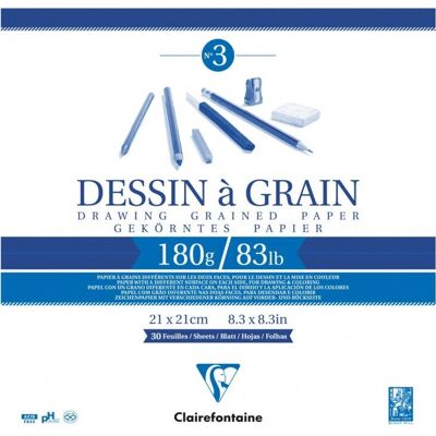 Clairefontaine 3329680966312 konstnärspapperblock - 20 ark Clairefontaine 3329680966312 konstnärspapperblock - 20 ark