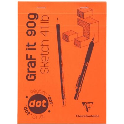 Clairefontaine Rajzfüzet Graf it - A5 - 80 lap Clairefontaine Rajzfüzet Graf it - A5 - 80 lap