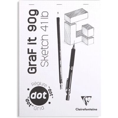 Clairefontaine 96653C Carnet à points assortis - Carnet de croquis Clairefontaine 96653C Carnet à points assortis - Carnet de croquis
