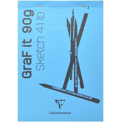 Papier d'art Clairefontaine - 80 feuilles Bleu ciel - A4/A6 - Publicité Papier d'art Clairefontaine - 80 feuilles Bleu ciel - A4/A6 - Publicité