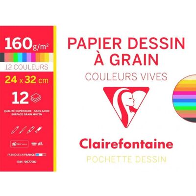 Papier d'Art Clairefontaine 96770C - 12 Feuilles Papier d'Art Clairefontaine 96770C - 12 Feuilles