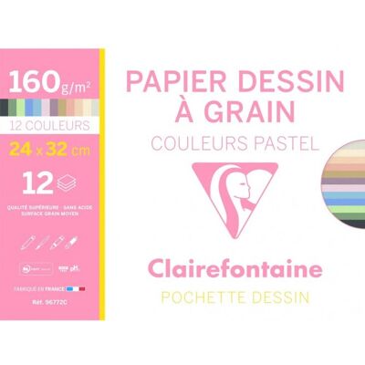 Papier d'art Clairefontaine 12 feuilles - Papier d'art Papier d'art Clairefontaine 12 feuilles - Papier d'art