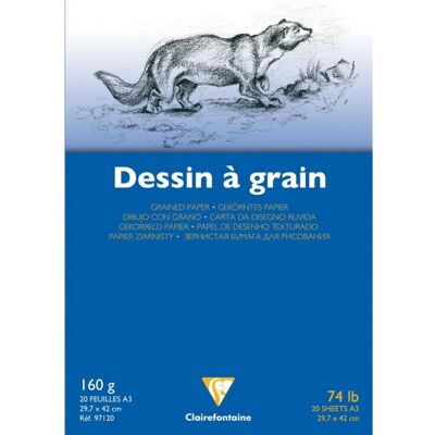 Clairefontaine konstpapper - 20 ark - Vit - Syrafri Clairefontaine konstpapper - 20 ark - Vit - Syrafri