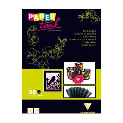 Clairefontaine Zeichenpapier - Schwarz - 20 Blatt - A4 Clairefontaine Zeichenpapier - Schwarz - 20 Blatt - A4