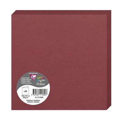 Clairefontaine 12180C Maroon Klappkarte - Grußkarte Clairefontaine 12180C Maroon Klappkarte - Grußkarte