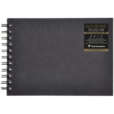 Cuaderno de bocetos Clairefontaine 134257C - A5, Marfil, Espiral, Horizontal - Cuaderno de bocetos Cuaderno de bocetos Clairefontaine 134257C - A5, Marfil, Espiral, Horizontal - Cuaderno de bocetos