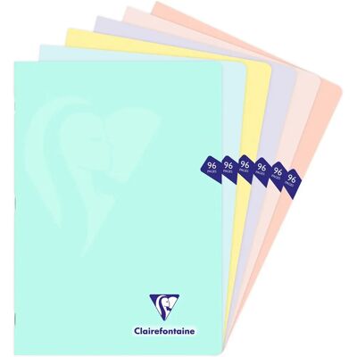 Clairefontaine Pastel Piqué Jegyzetfüzet - A4, 96 oldal, Poliuretán borító Clairefontaine Pastel Piqué Jegyzetfüzet - A4, 96 oldal, Poliuretán borító