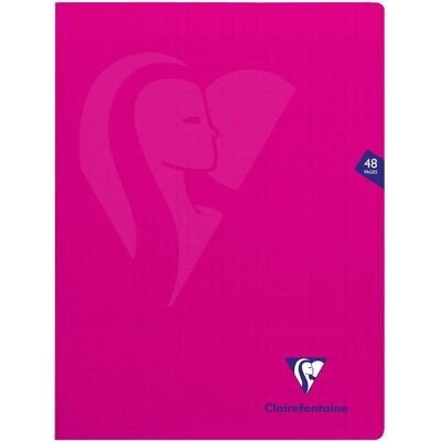 Clairefontaine - Cahier Mimesys 24x32 - Rose - Notebook - Publicité Clairefontaine - Cahier Mimesys 24x32 - Rose - Notebook - Publicité