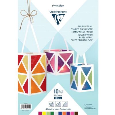 Papier d'art Clairefontaine 354580c - 10 feuilles Papier d'art Clairefontaine 354580c - 10 feuilles