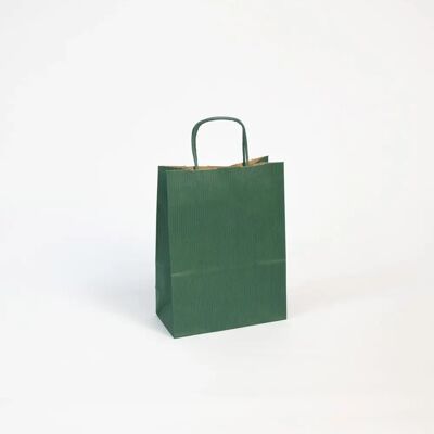 Sacs en papier kraft vert Clairefontaine - Lot de 25 - Publicité Sacs en papier kraft vert Clairefontaine - Lot de 25 - Publicité