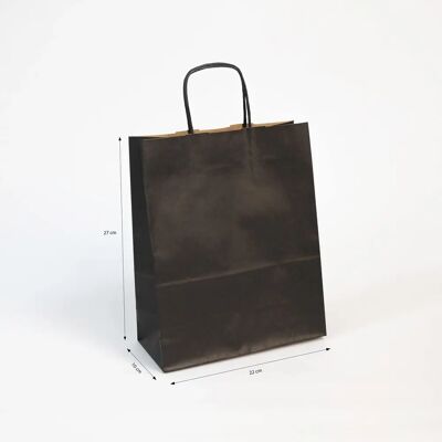 Clairefontaine Schwarze Kraft Geschenktaschen - Packung 25 Clairefontaine Schwarze Kraft Geschenktaschen - Packung 25