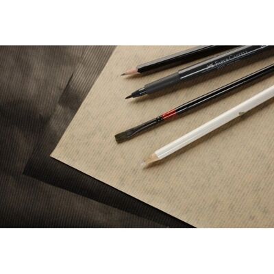 Clairefontaine 395729C Zeichenpapier - 10m x 1m - schwarz/maroon Clairefontaine 395729C Zeichenpapier - 10m x 1m - schwarz/maroon