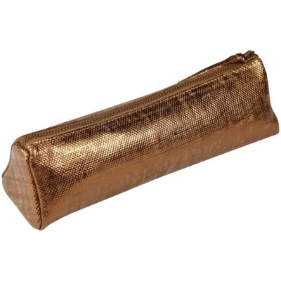 Clairefontaine - Ref 410042C - Trousse Triangulaire en Cuir de Lambre - 22x6x6cm Clairefontaine - Ref 410042C - Trousse Triangulaire en Cuir de Lambre - 22x6x6cm