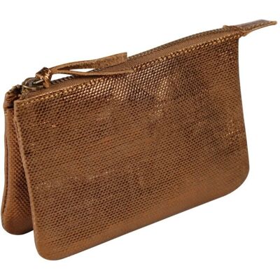 Trousse en cuir Clairefontaine 410045C - Petite pochette plate avec 2 compartiments Trousse en cuir Clairefontaine 410045C - Petite pochette plate avec 2 compartiments