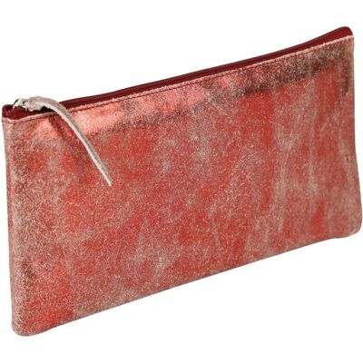 Clairefontaine 410069C Leather Ruby Suede Pencil Case Clairefontaine 410069C Leather Ruby Suede Pencil Case