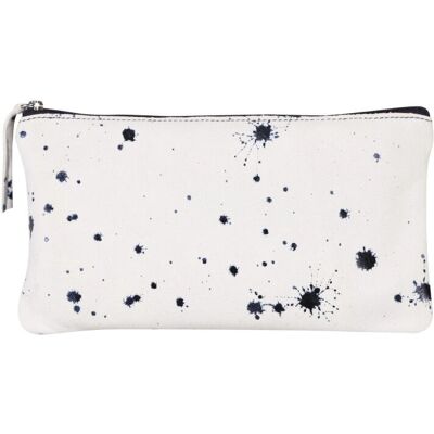 Trousse en cuir Clairefontaine 410116C - Bleu foncé Trousse en cuir Clairefontaine 410116C - Bleu foncé