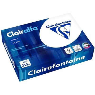 Clairefontaine, Papier à Copier, Boîte A4 210g Clairalfa - Papier à Copier - Publicité Clairefontaine, Papier à Copier, Boîte A4 210g Clairalfa - Papier à Copier - Publicité