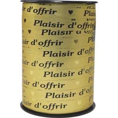 Nastro regalo dorato Clairefontaine 225m x 10mm - Nastro decorativo Nastro regalo dorato Clairefontaine 225m x 10mm - Nastro decorativo