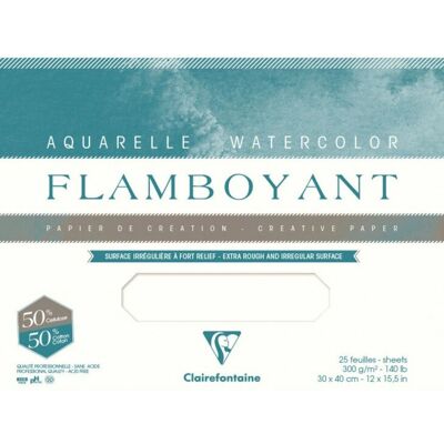 Clairefontaine Kunstpapier - 20 Blätter - 4-seitig Leimblock Clairefontaine Kunstpapier - 20 Blätter - 4-seitig Leimblock