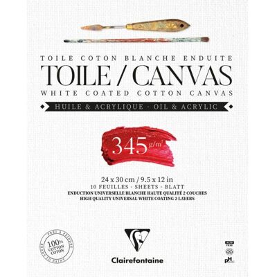 Clairefontaine 975222C konstnärspapper - Högkvalitativ konstnärspapper för oljemålning och akryl Clairefontaine 975222C konstnärspapper - Högkvalitativ konstnärspapper för oljemålning och akryl