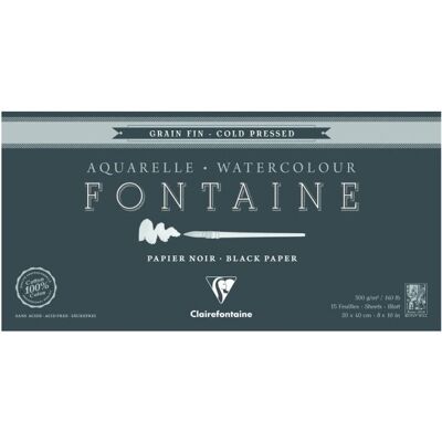 Clairefontaine 975304C Art Paper - Deep Black - 15 Sheets Clairefontaine 975304C Art Paper - Deep Black - 15 Sheets