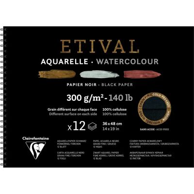 Clairefontaine Etival Noir Album Spiralbindung Clairefontaine Etival Noir Album Spiralbindung