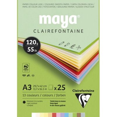 Clairefontaine 975333C Künstlerpapierblock - Pastellfarben A3 - 25 Blatt Clairefontaine 975333C Künstlerpapierblock - Pastellfarben A3 - 25 Blatt