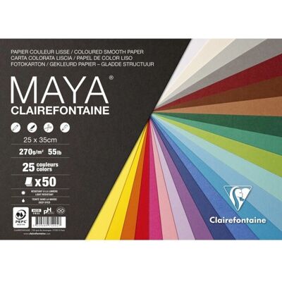 Clairefontaine 975405C art paper - 50 sheets - Multicolored Clairefontaine 975405C art paper - 50 sheets - Multicolored