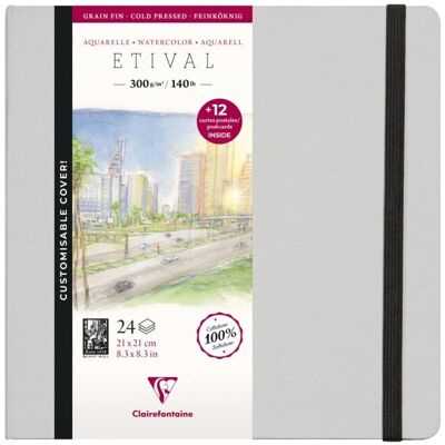Clairefontaine 975447C art paper - White, 21x21cm - Art Paper Clairefontaine 975447C art paper - White, 21x21cm - Art Paper