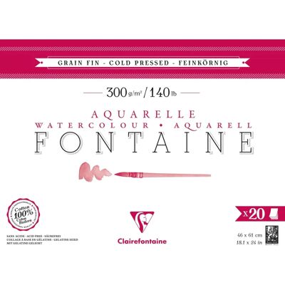Clairefontaine Fontaine D. Verde 20F 46x61cm 300g Bloc de papel - Bloc de papel Clairefontaine Fontaine D. Verde 20F 46x61cm 300g Bloc de papel - Bloc de papel