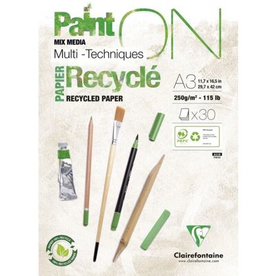 Papier d'art Clairefontaine 975742C - Épais, Recyclé, Multi-technique - Publicité Papier d'art Clairefontaine 975742C - Épais, Recyclé, Multi-technique - Publicité