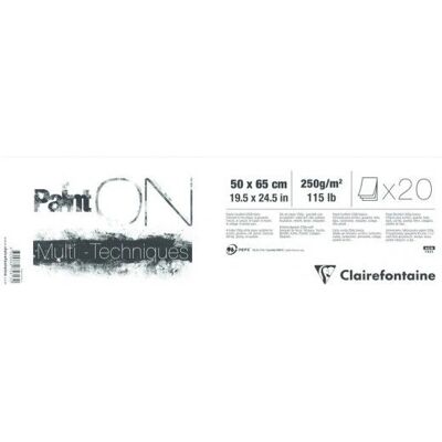 Clairefontaine Art Paper Model - 20 Sheets - White - Art Paper Clairefontaine Art Paper Model - 20 Sheets - White - Art Paper