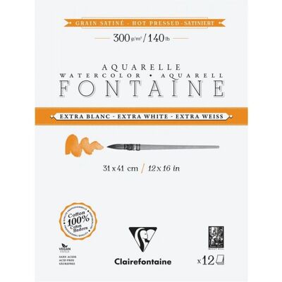 Clairefontaine - 976022C - Algodón Extra Blanco - Papel de Arte Clairefontaine - 976022C - Algodón Extra Blanco - Papel de Arte