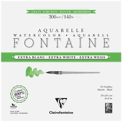 Clairefontaine 976085C Konstnärspapper - 15 Ark Clairefontaine 976085C Konstnärspapper - 15 Ark