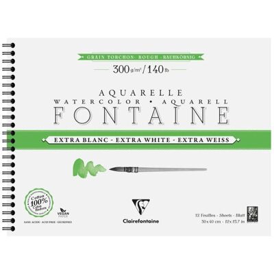 Bloc de papel de arte Clairefontaine 976092C - 12 hojas Bloc de papel de arte Clairefontaine 976092C - 12 hojas