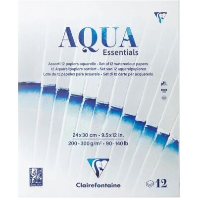 Papel de arte Clairefontaine 976099C - 12 hojas - 24x30 cm Papel de arte Clairefontaine 976099C - 12 hojas - 24x30 cm