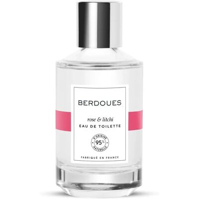 Berdoues Rose & Litchi Eau De Toilette - Unisex, Natuurlijk, 100ml Berdoues Rose & Litchi Eau De Toilette - Unisex, Natuurlijk, 100ml