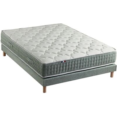 HYGGE 160x200 - Ensemble lit et matelas à ressorts 7 zones - Publicité HYGGE 160x200 - Ensemble lit et matelas à ressorts 7 zones - Publicité