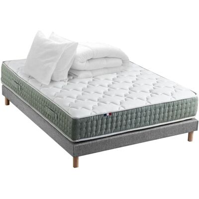 Ensemble Matelas Hygge ID LITERIE - Ressorts ensachés 7 zones, Réversible - 140x190 cm - Publicité Ensemble Matelas Hygge ID LITERIE - Ressorts ensachés 7 zones, Réversible - 140x190 cm - Publicité