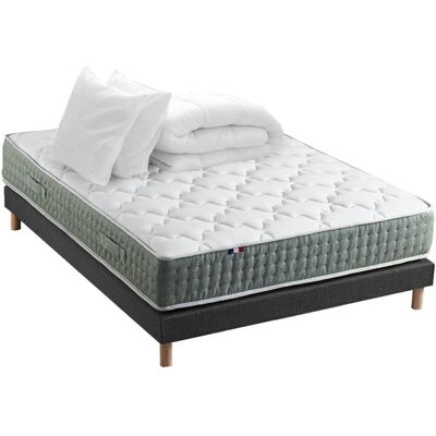 ID LITERIE Ensemble Matelas Hygge - 7 Zones, Réversible, Fabriqué en France - Publicité ID LITERIE Ensemble Matelas Hygge - 7 Zones, Réversible, Fabriqué en France - Publicité