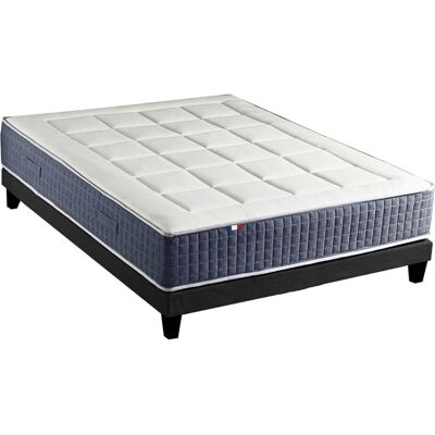 ID LITERIE Matelas et Sommier King Size - Mousse à Mémoire 7 Zones - Noir - Publicité ID LITERIE Matelas et Sommier King Size - Mousse à Mémoire 7 Zones - Noir - Publicité
