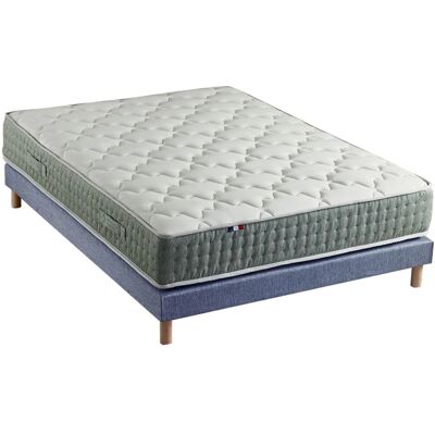 ID LITERIE - Matelas 7 zones - Denim bleu - Face hiver/été - Publicité ID LITERIE - Matelas 7 zones - Denim bleu - Face hiver/été - Publicité