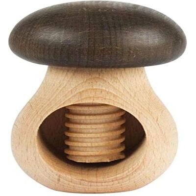 Roger Orfèvre Casse-noix en forme de champignon en bois - Outil à noix et fruits - Publicité Roger Orfèvre Casse-noix en forme de champignon en bois - Outil à noix et fruits - Publicité