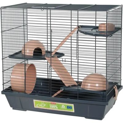 Zolux ZOLUX Hamsterkäfig EHOP 50 cm - rosa - Dreistöckiges Gehege Zolux ZOLUX Hamsterkäfig EHOP 50 cm - rosa - Dreistöckiges Gehege
